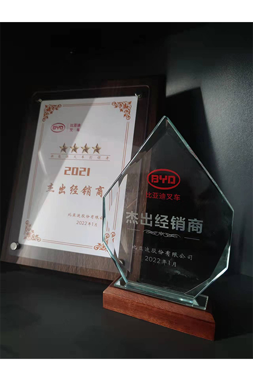 比亚迪2021优秀经销商